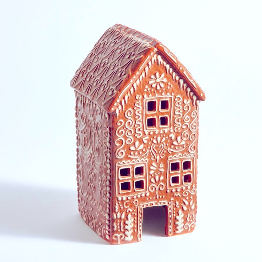 Pottery Barn Tall Ceramic Gingerbread House